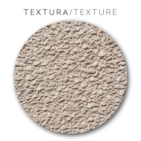Husa bielastică pentru puf 60x60 cm, Premium ROC, C/00 Bej Deschis – protecție completă și fixare impecabilă