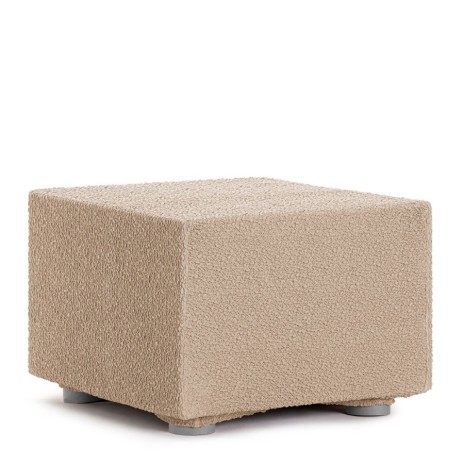 Husa bielastică pentru puf 60x60 cm, Premium ROC, C/01 Bej – fixare perfectă și protecție elegantă