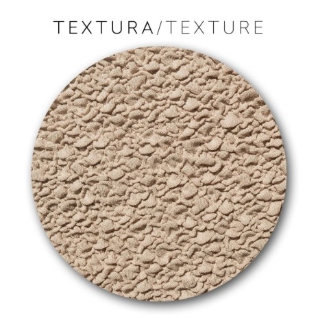 Husa bielastică pentru puf 60x60 cm, Premium ROC, C/01 Bej – fixare perfectă și protecție elegantă