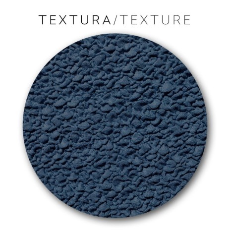 Husa bielastică pentru puf 60x60 cm, Premium ROC, C/03 Albastru – fixare perfectă și protecție elegantă