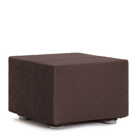 Husa bielastică pentru puf 60x60 cm, Premium ROC, C/07 Maro – protecție completă și fixare impecabilă