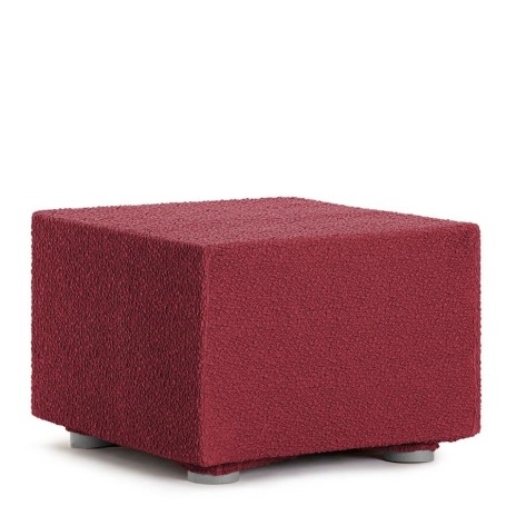 Husa bielastică pentru puf 60x60 cm, Premium ROC, C/8 Bordo – protecție completă și design elegant