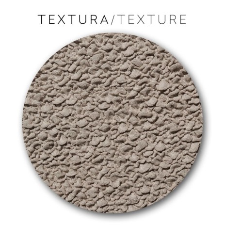 Husa bielastică pentru puf 60x60 cm, Premium ROC, C/011 Bej Închis – protecție completă și fixare impecabila