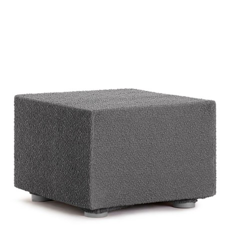 Husa bielastică pentru puf 60x60 cm, Premium ROC, C/16 Gri Antracit – protecție completă și fixare impecabilă