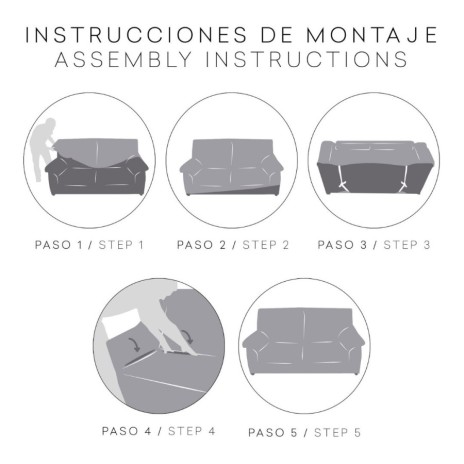Husa bielastică canapea 2 locuri, Premium ROC, C/11 Bej Închis – extensibilă până la 200 cm, aspect elegant și protecție durabilă