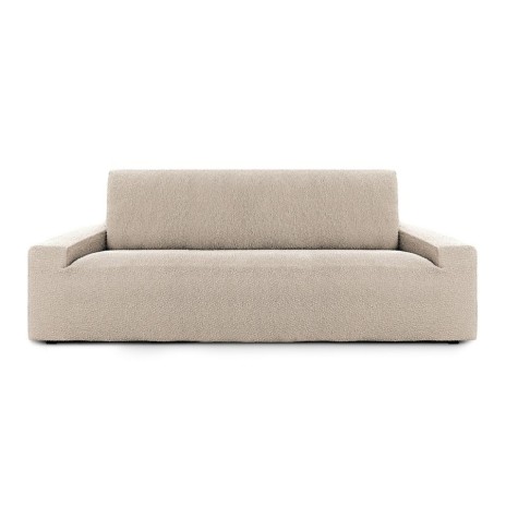 Husa bielastică pentru canapea 3 locuri (180–260 cm), Premium ROC, C/00 Bej deschis – protecție și fixare perfectă