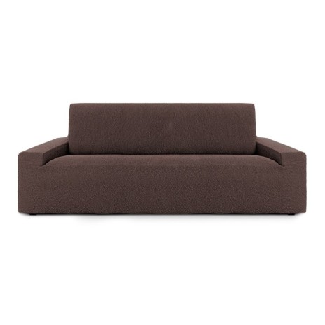 Husa bielastică canapea 3 locuri, Premium ROC, C/7 Maro – extensibilă până la 260 cm, elegantă și practică