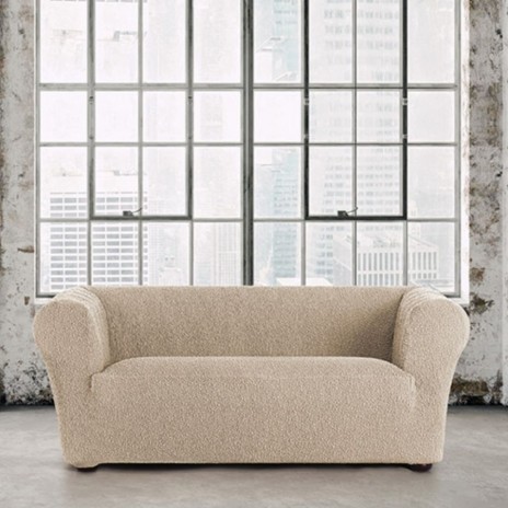 Husa bielastica canapea 3 locuri Chesterfield Premium ROC C/01 Bej
