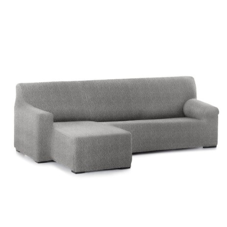 Husa colțar stanga, bielastică 250–360 cm, Premium ROC, C/6 Gri – fixare perfectă și aspect modern