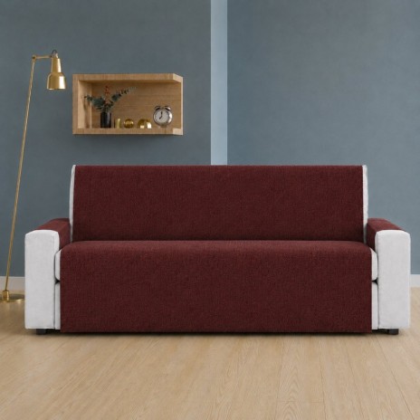 husa canapea 3 locuri bordeaux textura Oxford
