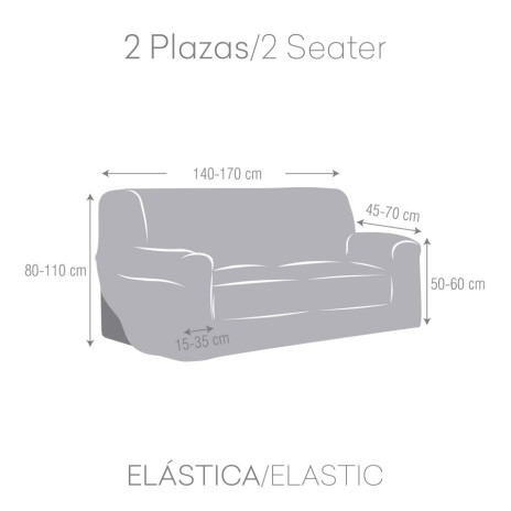 Husa elastica canapea 2 locuri, Troya, C/0 bej