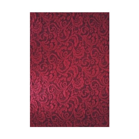 Husa multielastica jacquard canapea 3 locuri, jacquard, bordo