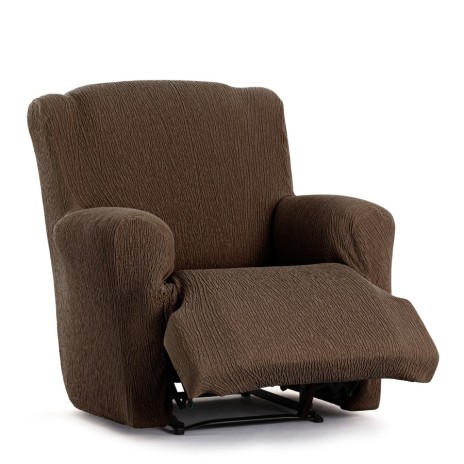 Husa elastica fotoliu cu recliner, Troya, C/7 Maro