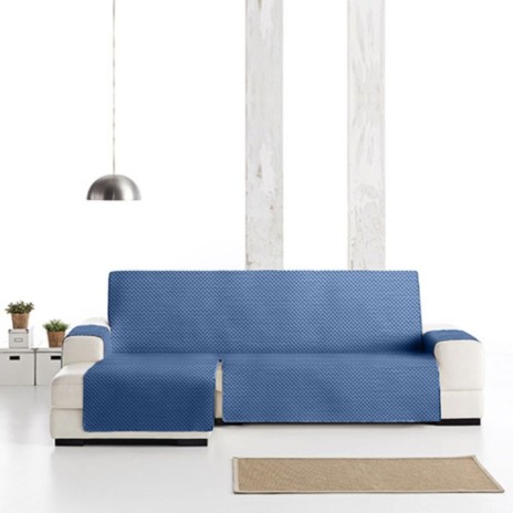 Husa matlasata coltar stanga 200 cm Oslo C/03 Albastru