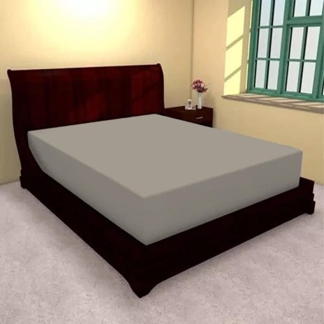 Husa pat tricot cu elastic saltea 140x200cm, Bej