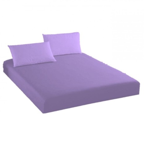 Husa pat din tricot cu elastic pentru saltea 160x200 cm, culoare mov
