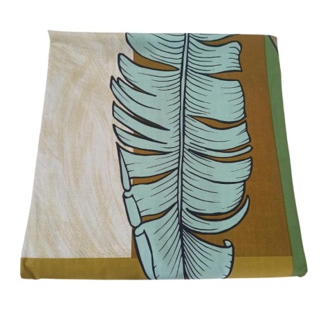 Lenjerie de pat tropicală Tac din bumbac 100% ranforce, cu elastic, calitate premium
