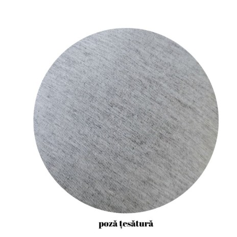 Lenjerie de pat yarn dyed gri cu elastic ranforce 2 persoane