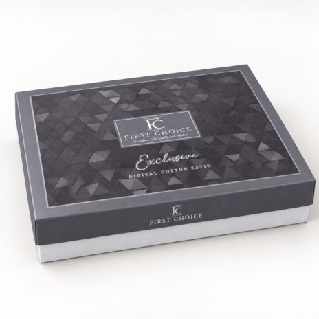 Lenjerie de pat 3D First Choice Bloomy bumbac satinat 220 TC cu flori de camp si inimi florale pe fond crem