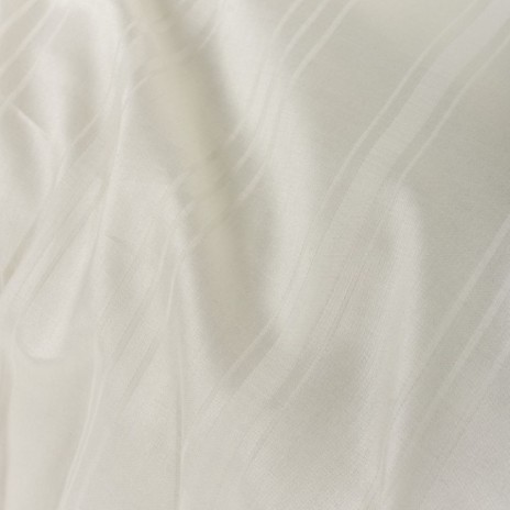 Lenjerie de pat bambus si bumbac Stripe Ecru cu design rafinat si textura fina