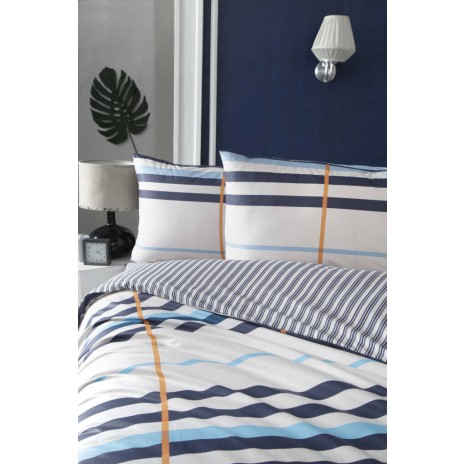 Lenjerie de pat bumbac 100% ranforce, Altinbasak Stripe