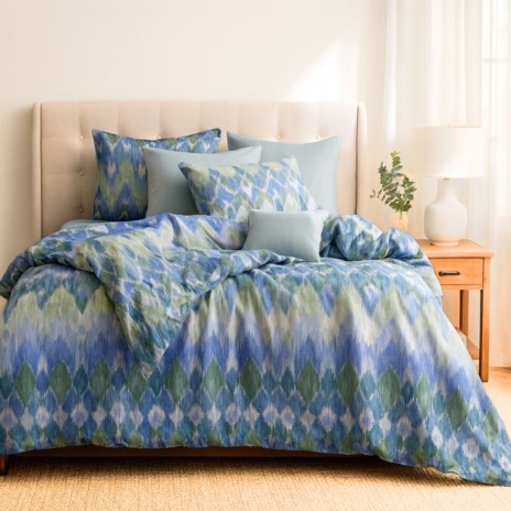 Lenjerie pat bumbac 100% ranforce Bahar Home Eternal Pampas ZigZag