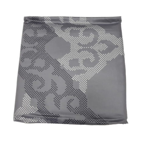 Lenjerie de pat dublu din satin gri, model Corete
