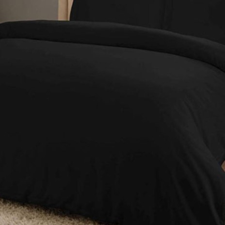 Lenjerie de pat neagră din bumbac 100% satinat cu design modern, 4 piese