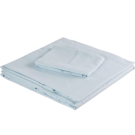 Lenjerie de pat dublu bumbac 100% ranforce mint deschis - Tac Basic