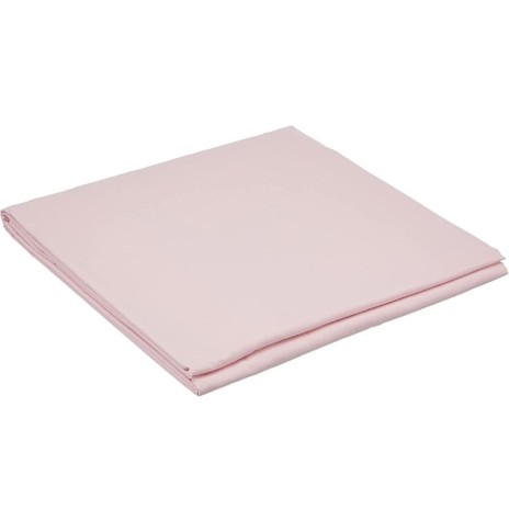 Lenjerie de pat dublu din bumbac 100% ranforce TAC Basic Pink în nuanțe de roz pal, delicată și liniștitoare