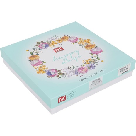 Lenjerie de pat dublu din bumbac 100% ranforce cu design floral în nuanțe de roșu, roz și verde pe fundal alb