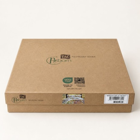 lenjerie de pat TAC Reborn Seran Verde cu elastic