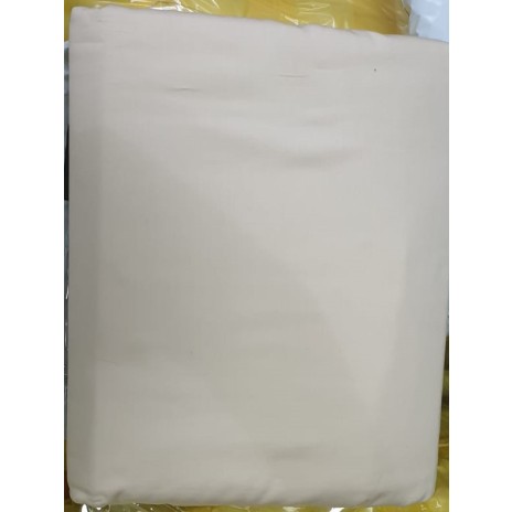 Lenjerie de pat dublu damasc satinat uni, culoarea cappuccino