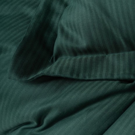 Lenjerie de pat Lyocell si Bumbac 220TC, Craft verde petrol, model armur