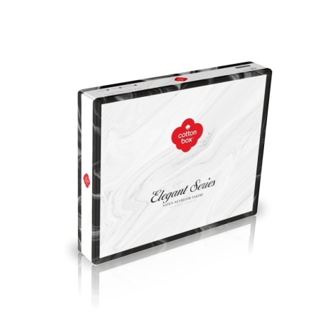 Lenjerie de pat premium din satin de lux cu design elegant în nuanțe de albastru