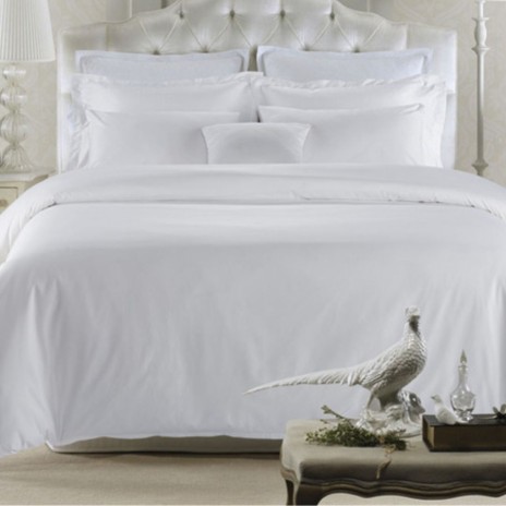 Lenjerie de pat tip hotel, bumbac 100% ranforce, pat 1 persoana, alba