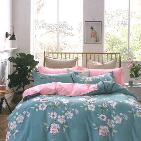 Lenjerie finet 4 piese cu floricele, Nice