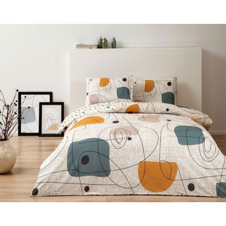 Great Barrier Reef Privilege band Lenjerie de pat cu elastic pentru saltea de 160x200cm, bumbac 100% ranforce, TAC, Edna Great Barrier Reef Privilege band Lenjerie de pat cu elastic pentru saltea de 160x200cm, bumbac 100% ranforce, TAC, Edna