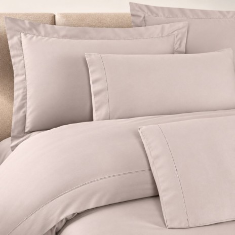 Lenjerie de pat Frezya Violet La Romano, bumbac satinat 300TC, violet pudrat cu borduri ajurate