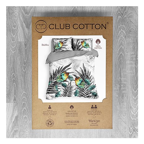 Lenjerie pat dublu bumbac 100% ranforce, Club Cotton, Butterfly(Bubba)