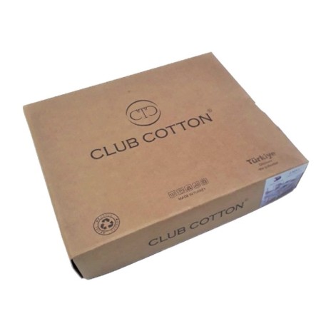 Lenjerie de pat dublu bumbac 100% ranforce alb și gri cu imprimeuri de pahare de vin și buze roșii - Club Cotton Missi