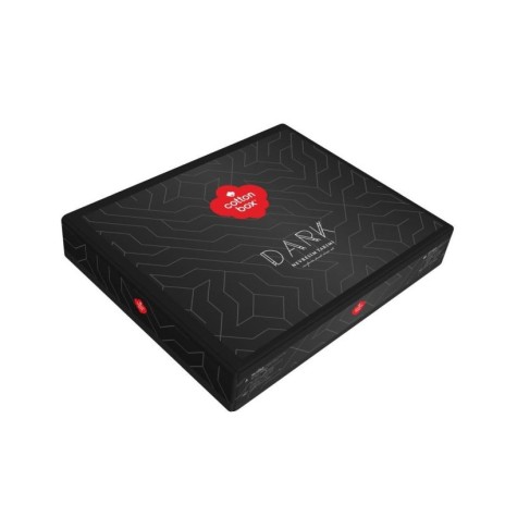 Lenjerie de pat Cottonbox, din bumbac 100% ranforce, cu model geometric cu hexagoane în nuanțe de cupru și negru