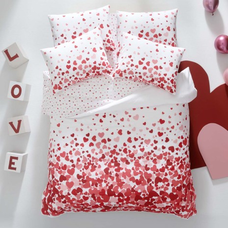 Lenjerie de pat albă din bumbac ranforce, design minimalist elegant