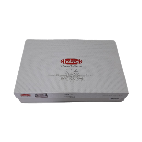 Lenjerie de pat din satin bumbac roz pudră model Damasc