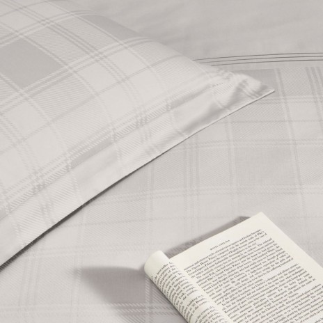 Lenjerie de pat Jacquard Satin de Lux 6 Piese TAC Carly Vizon, detalii complexe, bumbac satinat