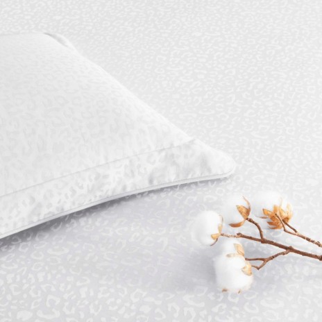 Lenjerie de pat Jacquard alb, satin de lux, bumbac 100%, set 6 piese.