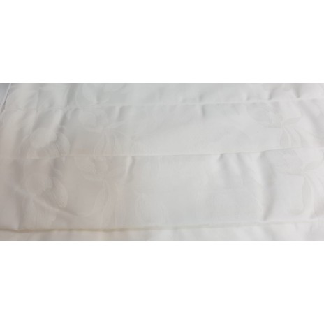 Lenjerie de pat dublu satin de lux cu design jacquard ecru, set elegant TAC în dormitor