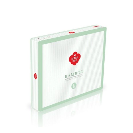Lenjerie pat lux, bambus si bumbac satinat, Cotton Box, Mink