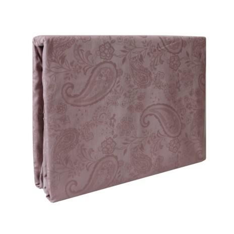 Lenjerie de pat TAC Jakar Brinley Lila, bumbac 100% satinat, design jacquard, nuanțe lila, set 6 piese.