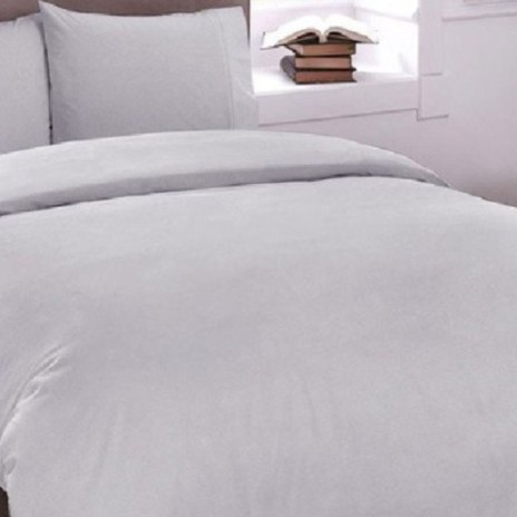Lenjerie de pat bumbac satinat TAC Mako-Satin, Basic in nuanta de gri, ideala pentru un decor modern si sofisticat